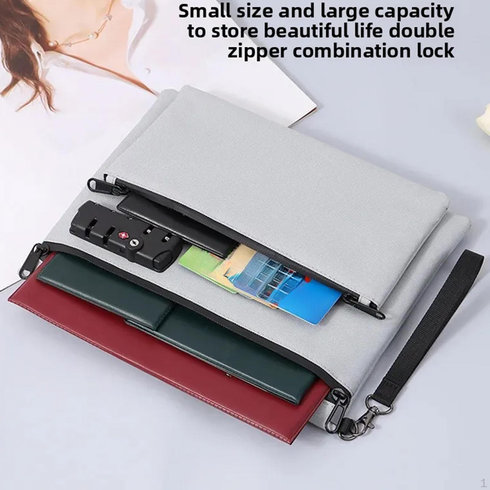 

Сумка-клатч для кредитных карт, сумка для хранения документов, дорожная сумка-тоут для кошелька, ювелирных изделий, телефона серый