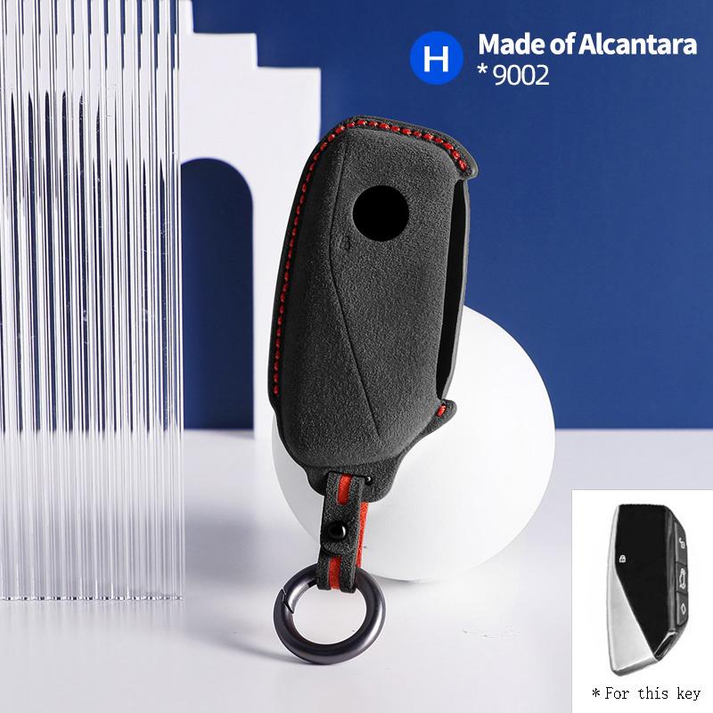 

Чехол-накладка для ключа автомобиля из алькантары для BMW 7 серии 735 i 740 Li X7 X1 U11 2025 I7 G07 LCI XM Аксессуары для брелока Защитная оболочка