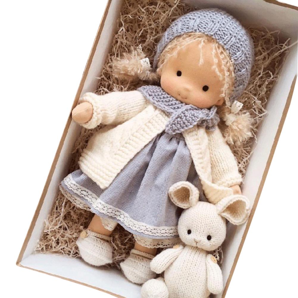 Mini Christmas Thumb Dolls Cute Handmade Dolls Unique Gift Sleeping Cuddle Buddy Doll Toy for Kids Children Lovely Birthday Gift