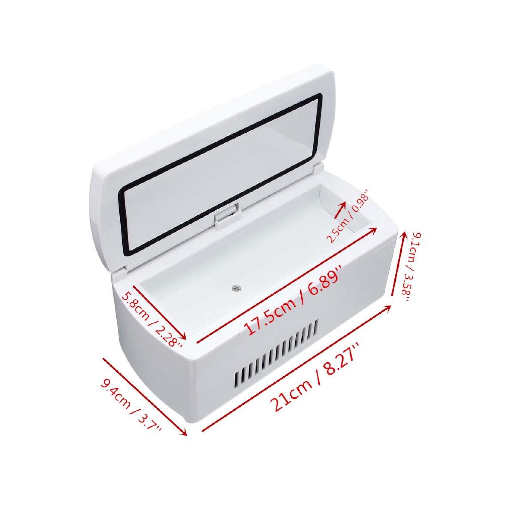 9W Portable Medicine Travel Freezer Diabetic Insulin Cooler Mini Fridge Case Box For car travel and home use Stored