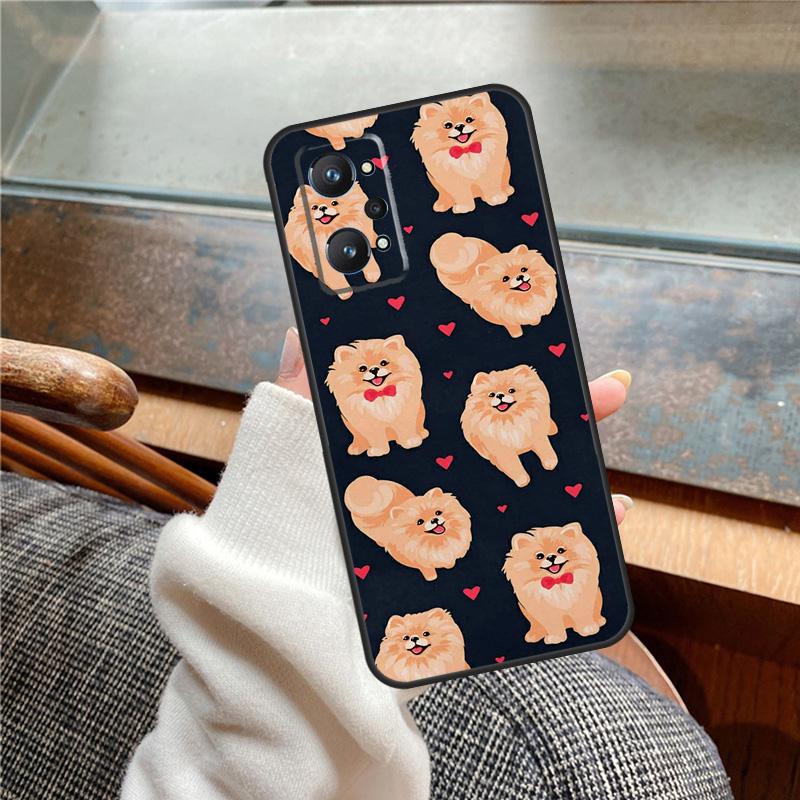 Pomeranian Dog Case For Realme 11 12 13 14 Pro Plus C53 C55 C51 C25 C63 C61 C65 C67 C71 C75 GT6 GT7 15 Pro