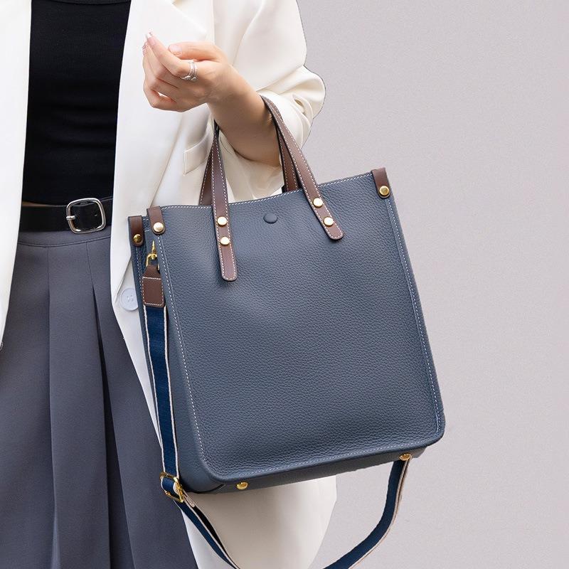Large bag women's commuter tote bag new leather women's bag handbag large capacity shoulder bag