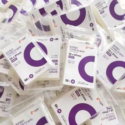 Soporte para sesión fotográfica de palomitas de maíz, conjunto de tarjetas de visita coreana, álbumes fotográficos transparentes y sin ácido, CPP, álbum duro, 50 Uds.