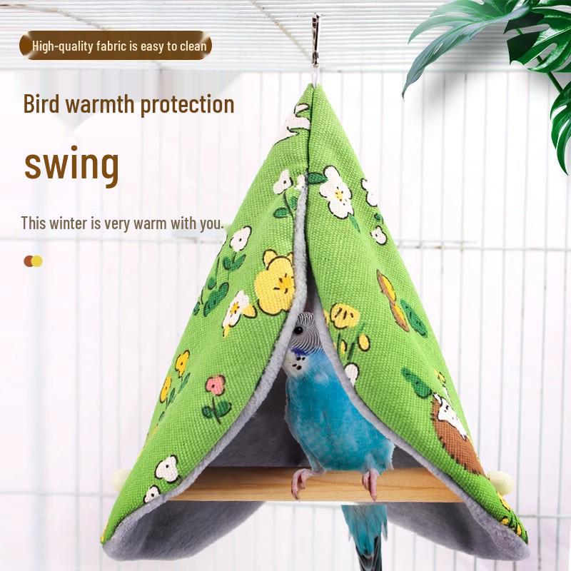 

Двухслойный хлопковый гамак для мелких животных и птиц Persimmon Parrot Stand Perch