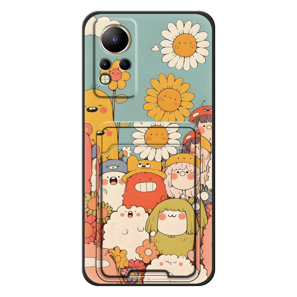 Silicone Anti-knock Phone Case For infinix Note12 G88 Durable Back Cover Dirt-resistant protective Card slot Cover Cute