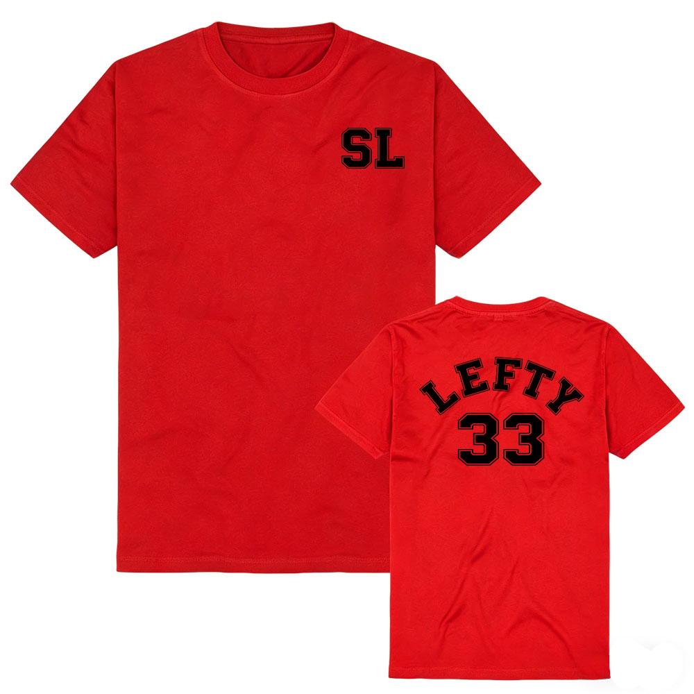 STELLA Lefty Varsity T-Shirt Kurzarm Baumwolle Sommer T-Shirt Unisex Streetwear Lässig Rundhals Lässige Mode Oberteile Grafikdruck