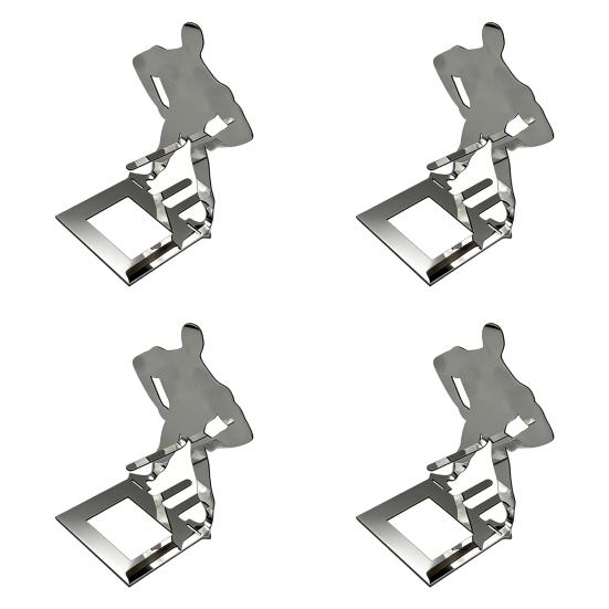 Muscle Man Hot Dog Holder Stainless Steel Sausage Grilling Rack for BBQ Camping Funny Birthday Gift for Men Dad