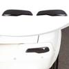 Smoked Black Rear Fog Light Lamp Guards Cover Trim For Jeep Cherokee 2014-2017