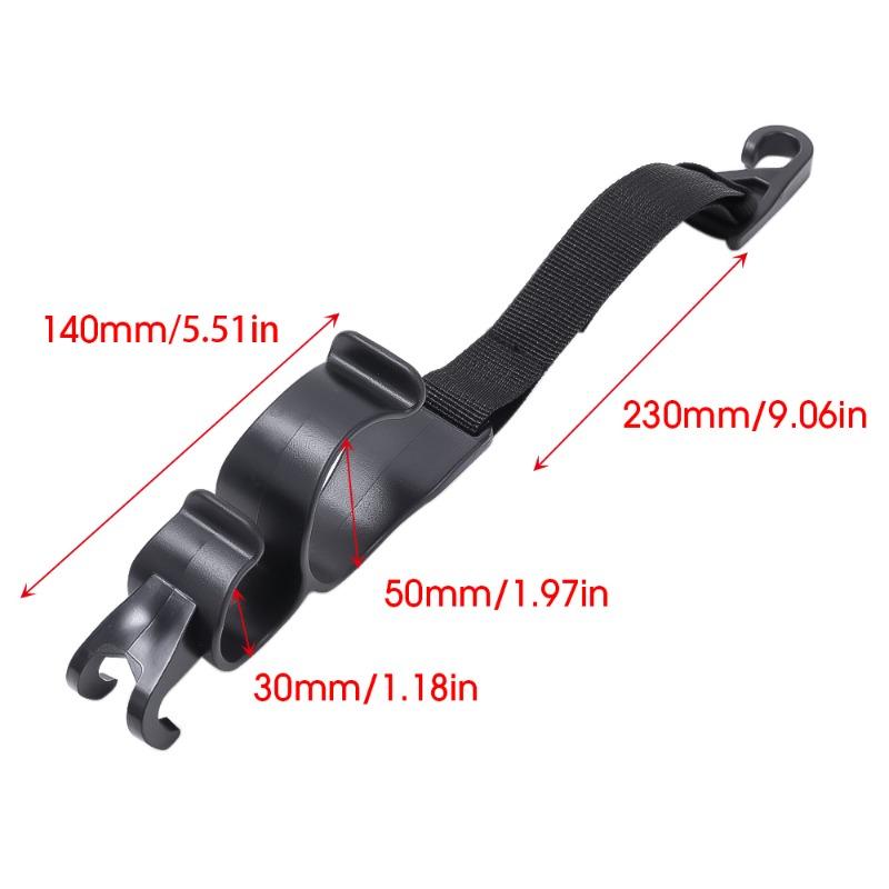 Gancho de almacenamiento para paraguas de coche, ganchos de almacenamiento para maletero, organizador interior, reposacabezas universal para asiento trasero de coche, soporte para paraguas colgante