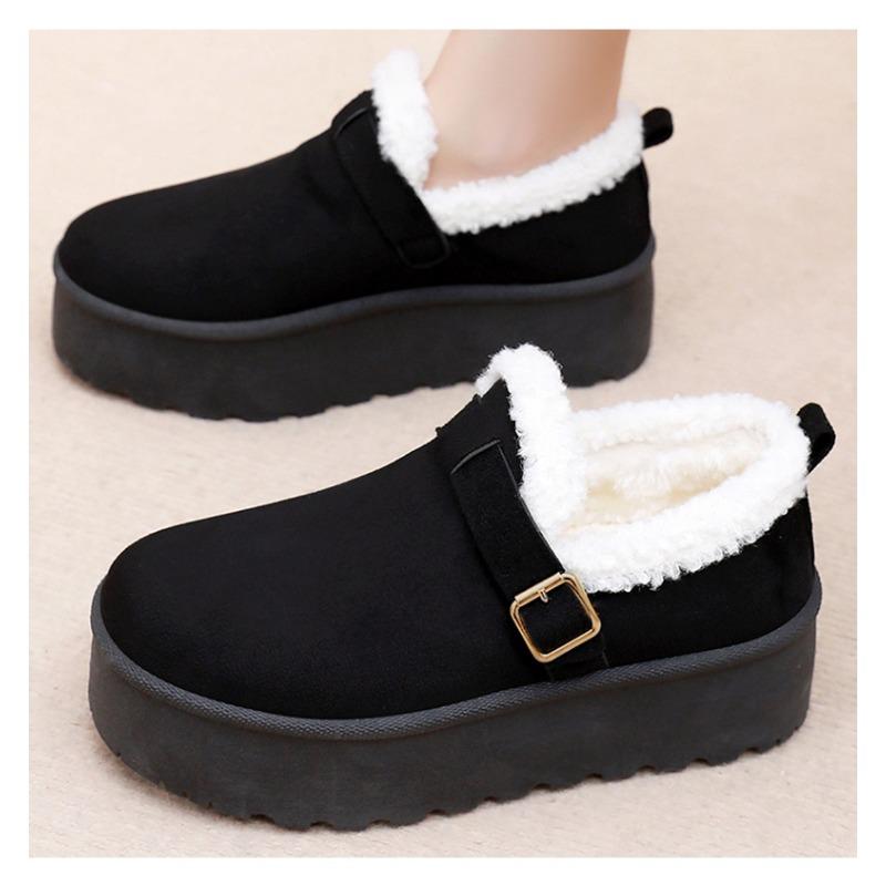 Winter New Women's Cotton Shoes Paired with Plush Thick Cotton Boots Easy To Wear Thick Sole Trendy and Beautiful Snow Boots