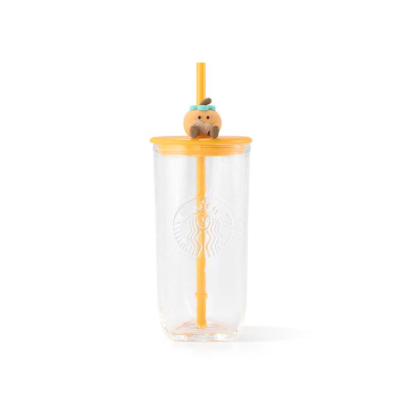 

Starbucks 530ml Glass Cup with Straw
