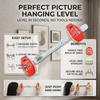 Picture Frame Hanger with Level Tool Installation Device for Wall Art Including Measuring Ruler Built-in Level and Nail Pusher