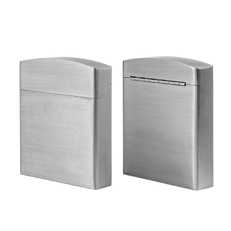 Stainless Steel 4-Section King-Size Cigarette Case with Metal Dividers - Heavy Duty for Men