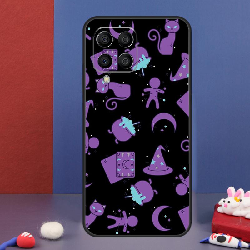 Witches Cat Moon Case For Samsung Galaxy M34 M14 M54 M13 M15 M36 M55 M35 M56 M16 M31 M11 M53 M12 M32 M52 M06