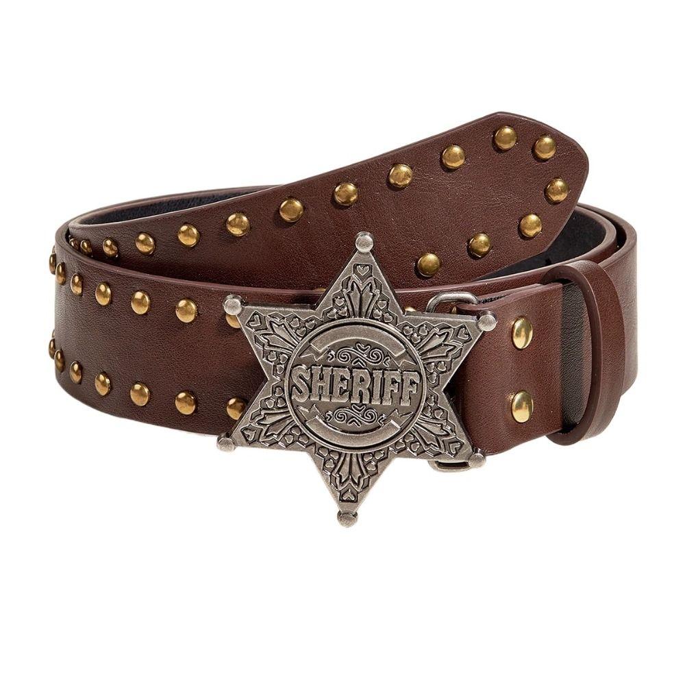 Wide Side Star PU Leather Belt Rivet Trouser Decoration Elegant Y2k Style Waist Belt  Party