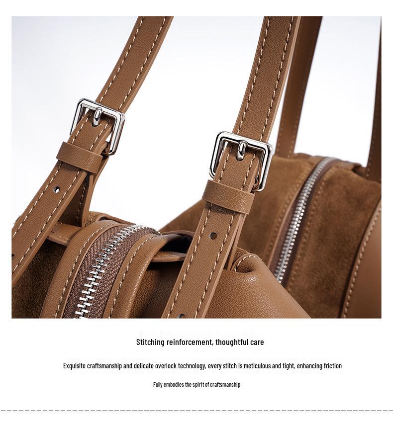 2025 Premium Matte Boston Shoulder Bag - Women's Autumn/Winter Pillow Bowling Style