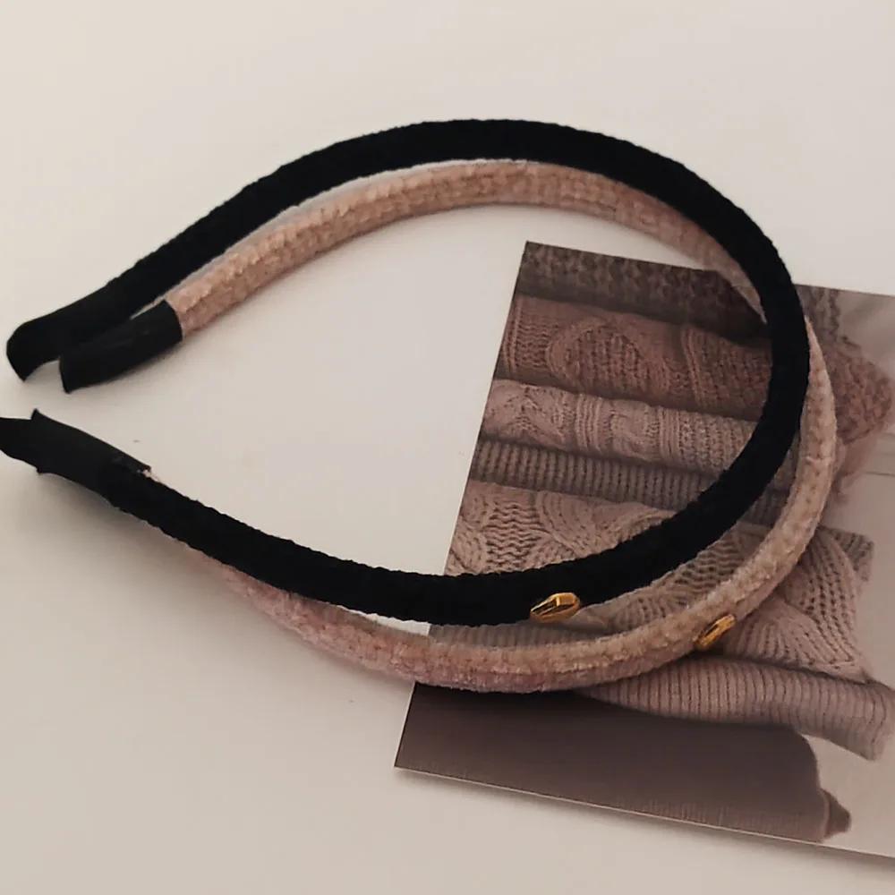 

2 шт. Модные классические ретро бархатные винтажные повязки на голову для женщин и девочек, ободок для аксессуаров для волос