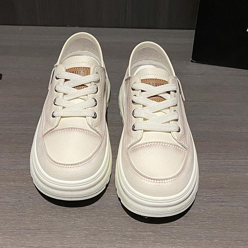 

Foreign trade breathable thick-soled white shoes women s summer new yellow heightening women s shoes casual versatile thin board shoes tide 40 білий