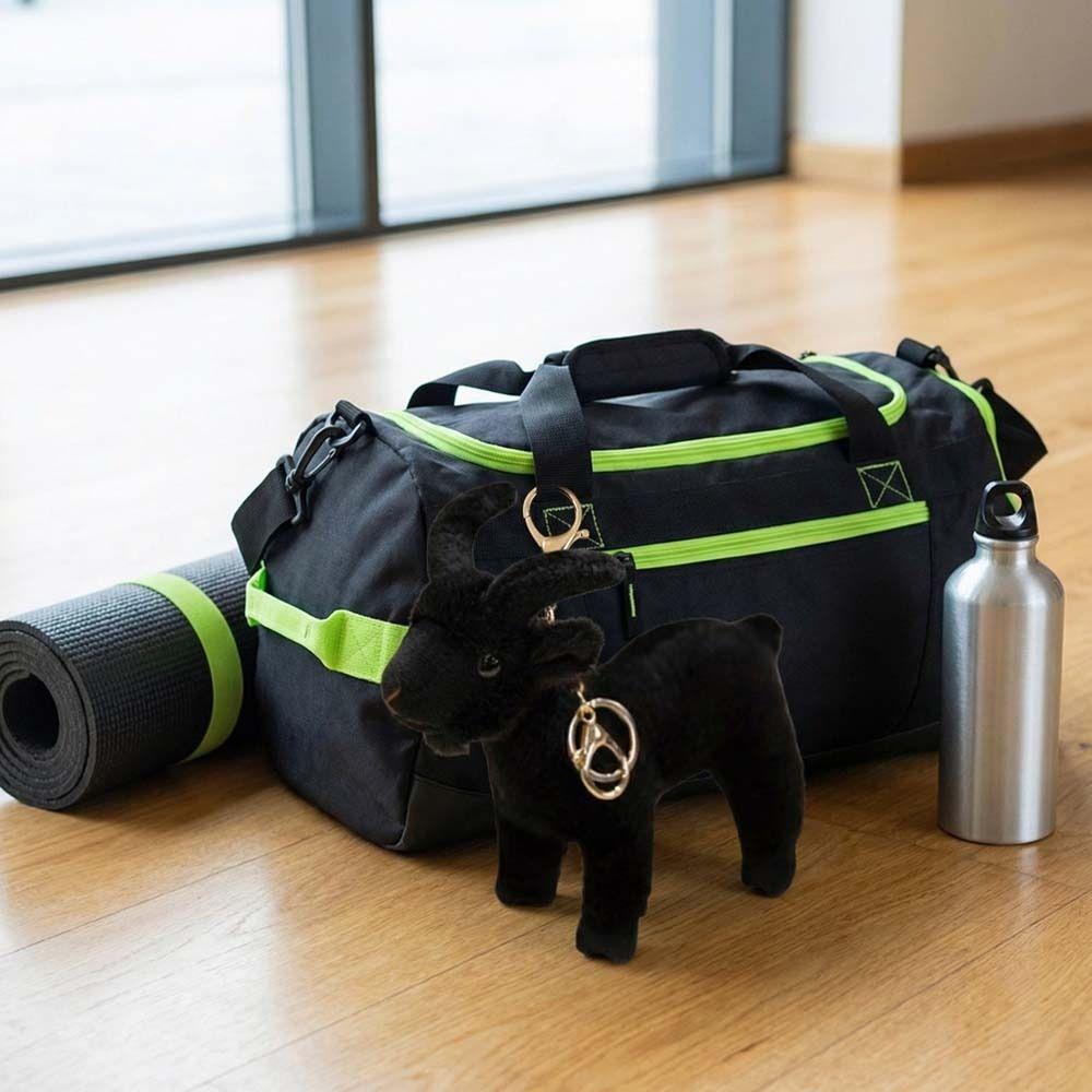 Roztomilý Mini Živý Přívěsek Kozy Měkká Plyšová Panenka Kozy Cool Klíčenka