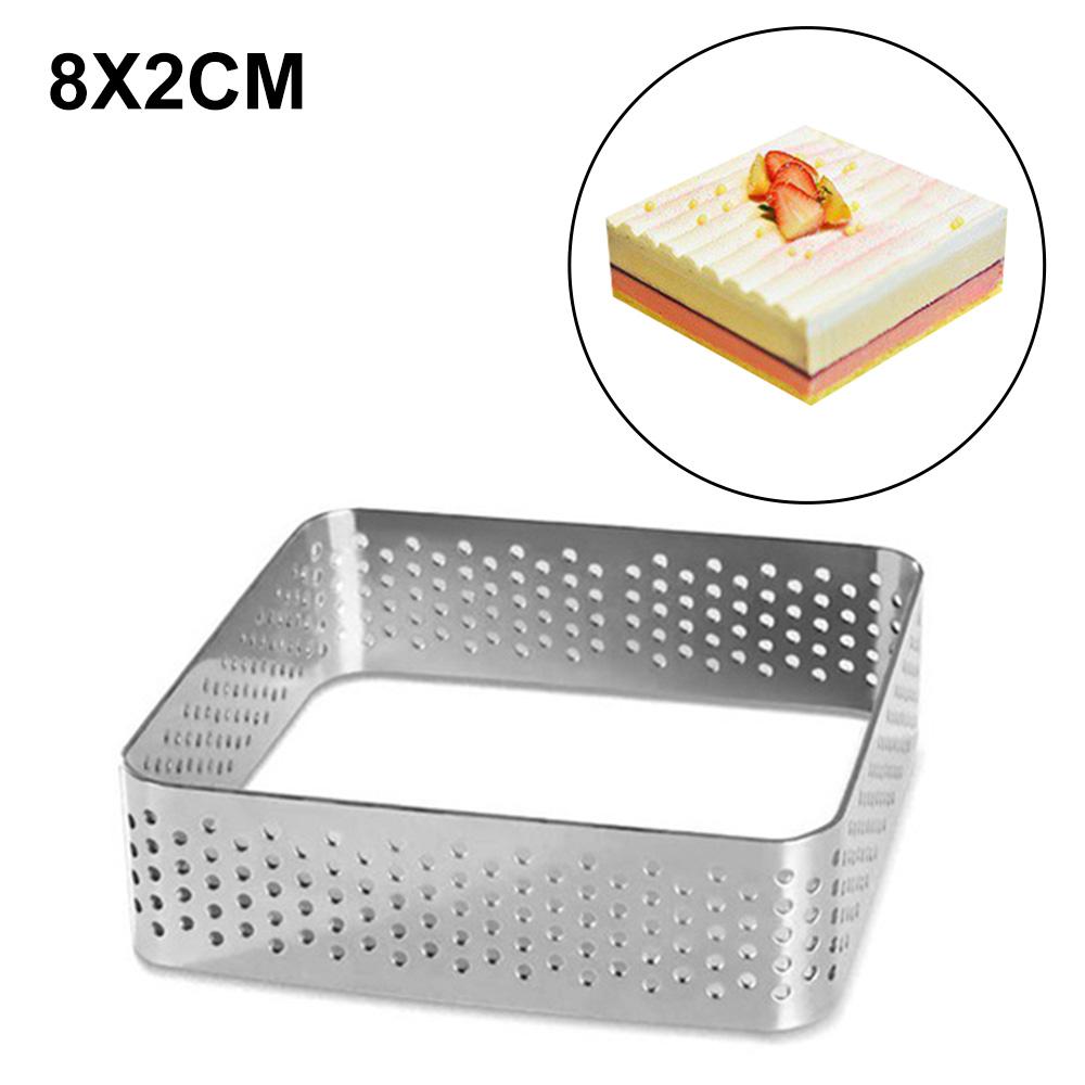 7/8/9.4/13 CM Stainless Steel Oval Tart Mold Ring Tartlet Cake Mousse Molds Cake Tart Ring Mold Round Cake Baking Tools