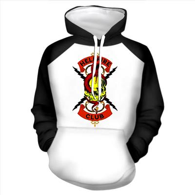 Hellfire Club Anime Hoodie Cartoon Hoodie Streetwear Hooded Sweatshirt Men Women Cosplay Sports