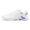 Li Ning Thunder Series Pro Comfortable Shock Absorption Non-Slip Wear-Resistant Low-Top Badminton Shoes Unisex Shoes White Purple AYAT009-1