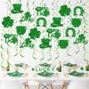 Quick Setups No Tools Needed Helical Shamrock Hanging Decoration for Fast Party Decoration on . Patrick's Festivities