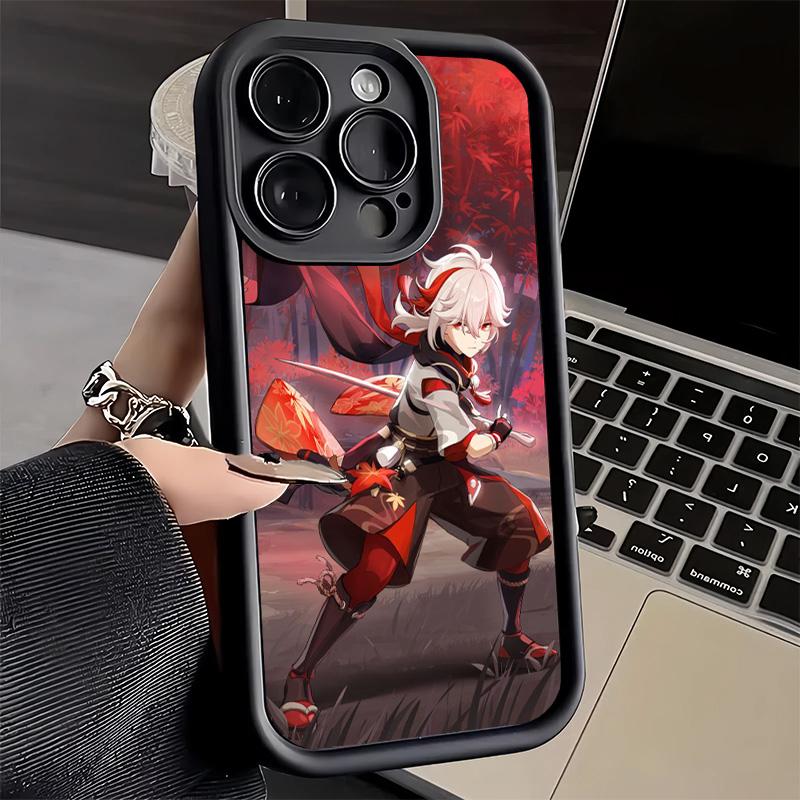 Phone Case for iPhone 17 Air 16E 15 16 Pro Max Genshin Impact Kazuha Cover 14 Plus 13 12 Mini Soft Shell Silicone Fundas