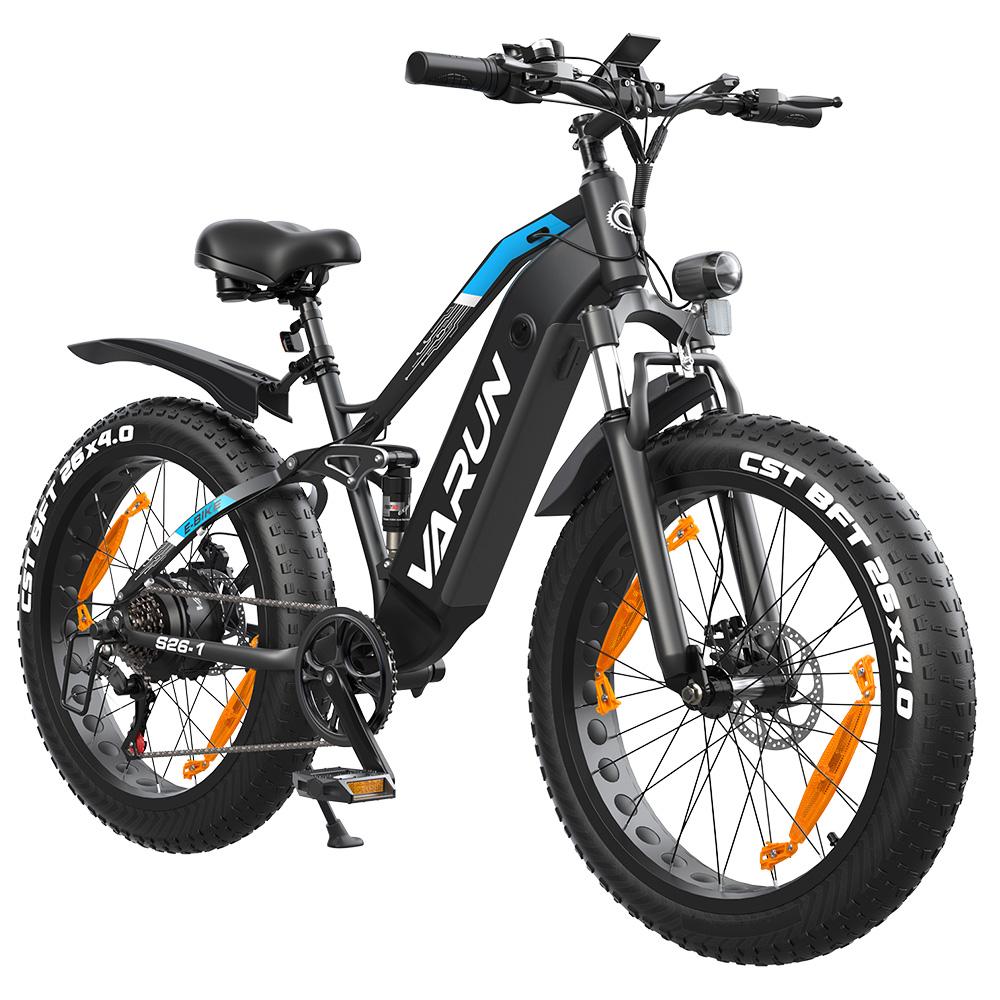 Electric Bicycle Adult VARUN 26" 750W Motor All Terrain Ebike 48V 18AH Max Range 70Km Load 150Kg S26