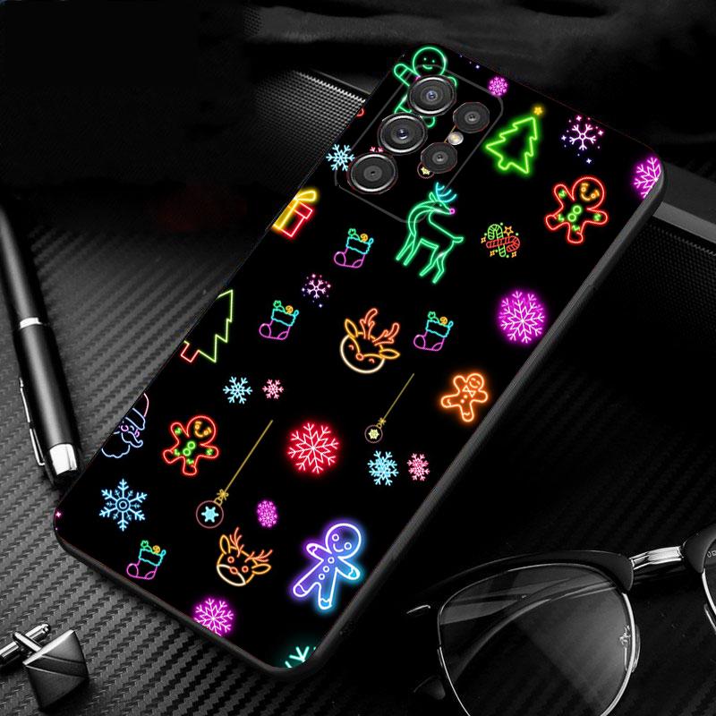Phone Case For Samsung Galaxy S25 S24 S23 S22 S21 Ultra S24 S23 S22 S21 S25 Plus S24 S25 FE Christmas Tree Light