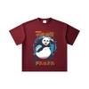260 GSM Double Yarn 32 Count 100% Cotton Jujutsu Kaisen V62 Panda Print Unisex Heavy Cotton T Shirt