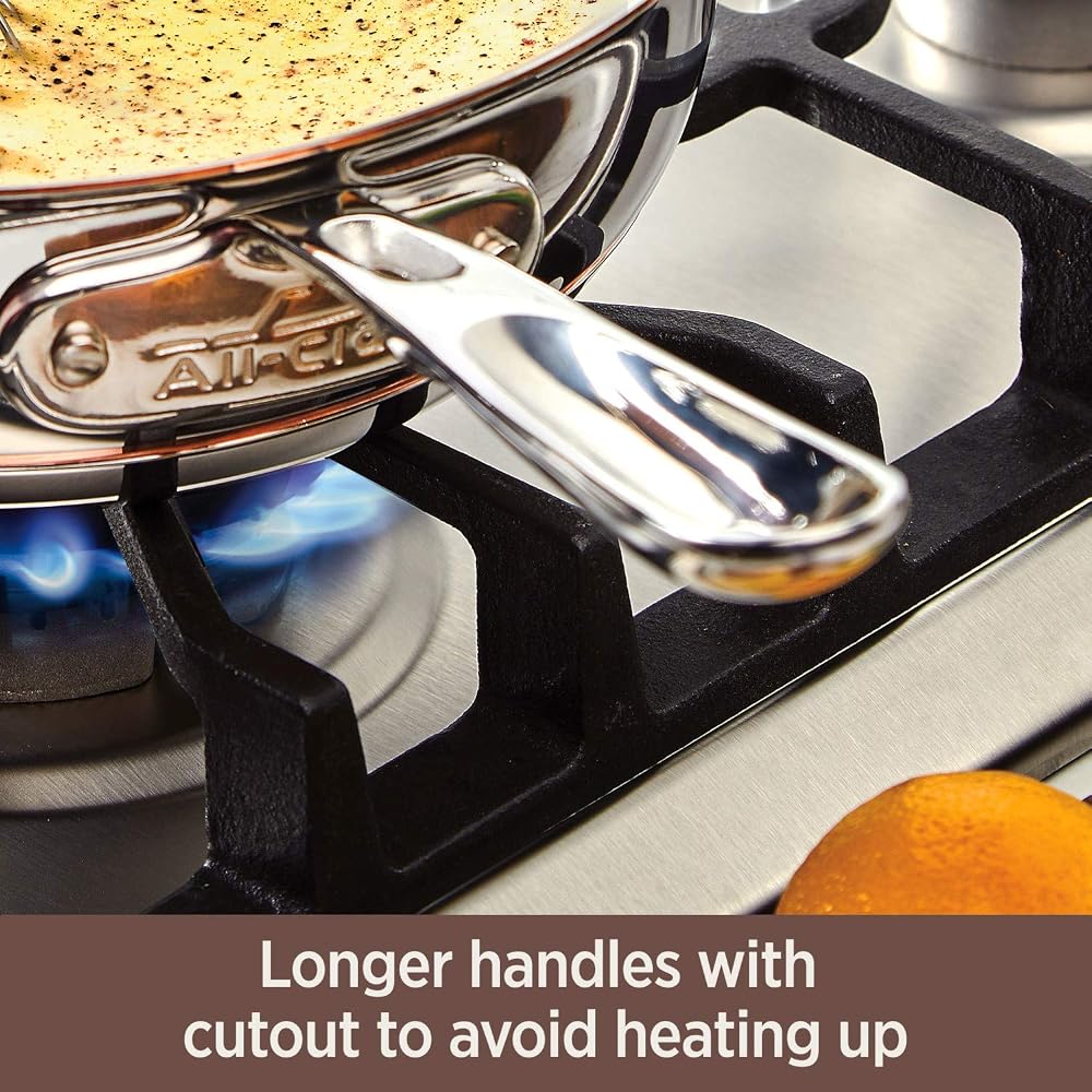 All-Clad Copper Core 5-Ply 10-Inch Fry Pan Dishwasher Safe Cookware Silver