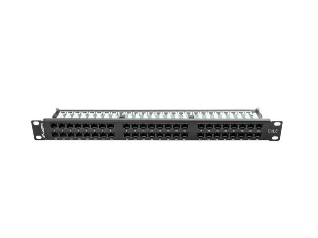 Lanberg Patch Panel 48 port 1U 19" kat.6 UTP czarny