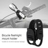 360, Rotation   Hdlight Holder flashlight bike mount Degree holder for dirt Flashlight Rack