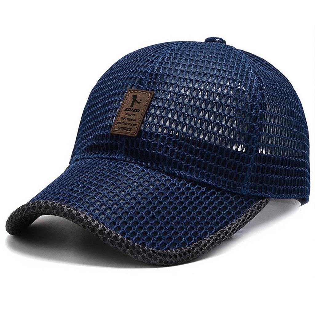 Summer Hat Men's Breathable Mesh Golf Quick-drying Baseball Cap High Sun Protection Big Head Circumference Cap