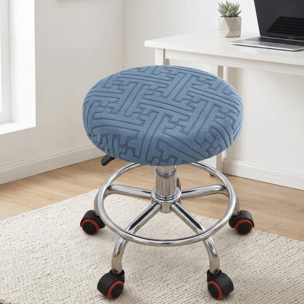 Soft Bar Round Stool Cover Breathable Seat Protector Easy Care Chair Slipcover Home Use