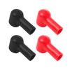 Auto Auto Accupool Afdekhoes Beschermkap PVC Flexibel Hoekig Beschermer Rood Zwart Positief Negatief Isolatiekap RV Marine Boot Bevestiging