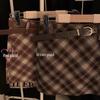 Elegant High-Waist Plaid A-Line Skirt: Slimming, Anti-Exposure Design for Autumn/Winter