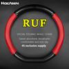 No Smell Thin For RUF Steering Wheel Cover Genuine Leather Carbon Fiber Fit RT Bergmeister XL CTR3 Turbo