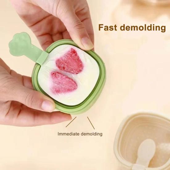 3Pcs Ice Cream Mold DIY Stackable Reusable Popsicle Maker Popsicle Mold