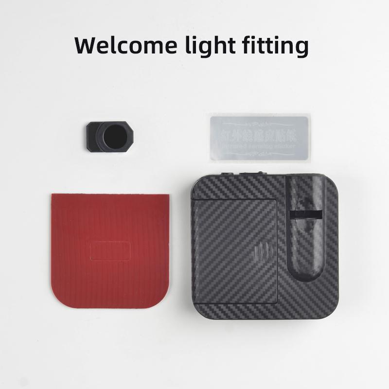 lkdxh8 1/2PCS Monte Carlo Car Logo Wireless Courtesy Car Door Projector LED Courtesy Lamp For Skoda Kamiq Superb Scala Octavia Rapid