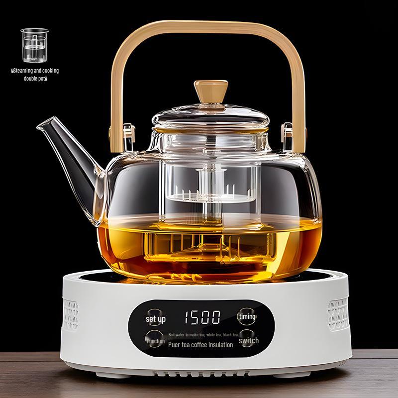 Smart Electric Glass Tea Cooker: Compact Ceramic Stove & Health-Preserving Hot Plate Kettle Gift