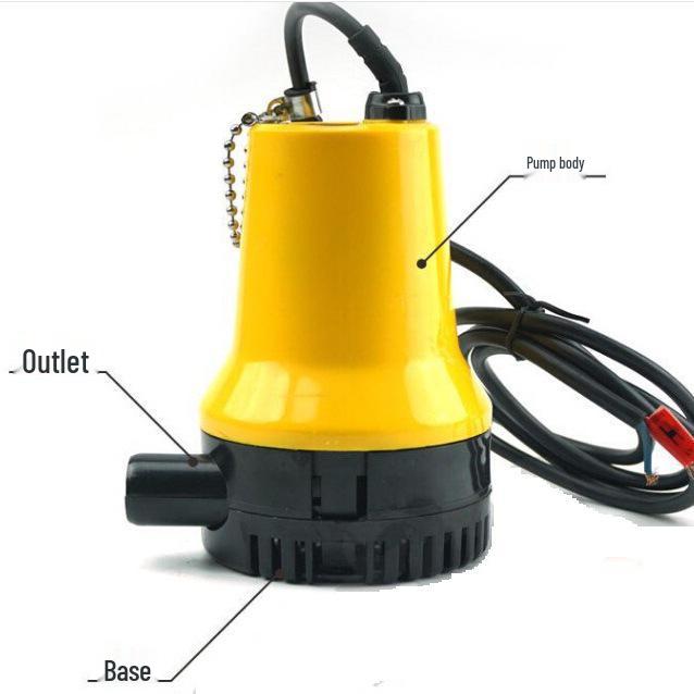 Pompa dell'acqua sommersa DC12/24V per Giardino, Uso Domestico e Scarico Yacht
