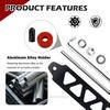 Car Battery Hold Down Bracket Kit,8.52" 5 Holes Battery Tie Down Holder with 9.84" J Bolt for Protecting & Securing Vehicle Batteries,Aluminum Alloy