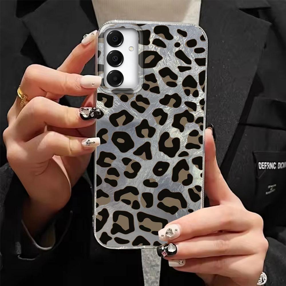Retro Leopard Vortex Pattern Phone Case for Samsung Galaxy A16 A55 A07 A17 A56 A36 A26 A53 A06 A14 A24 A34 A54 A15 A12 Cover
