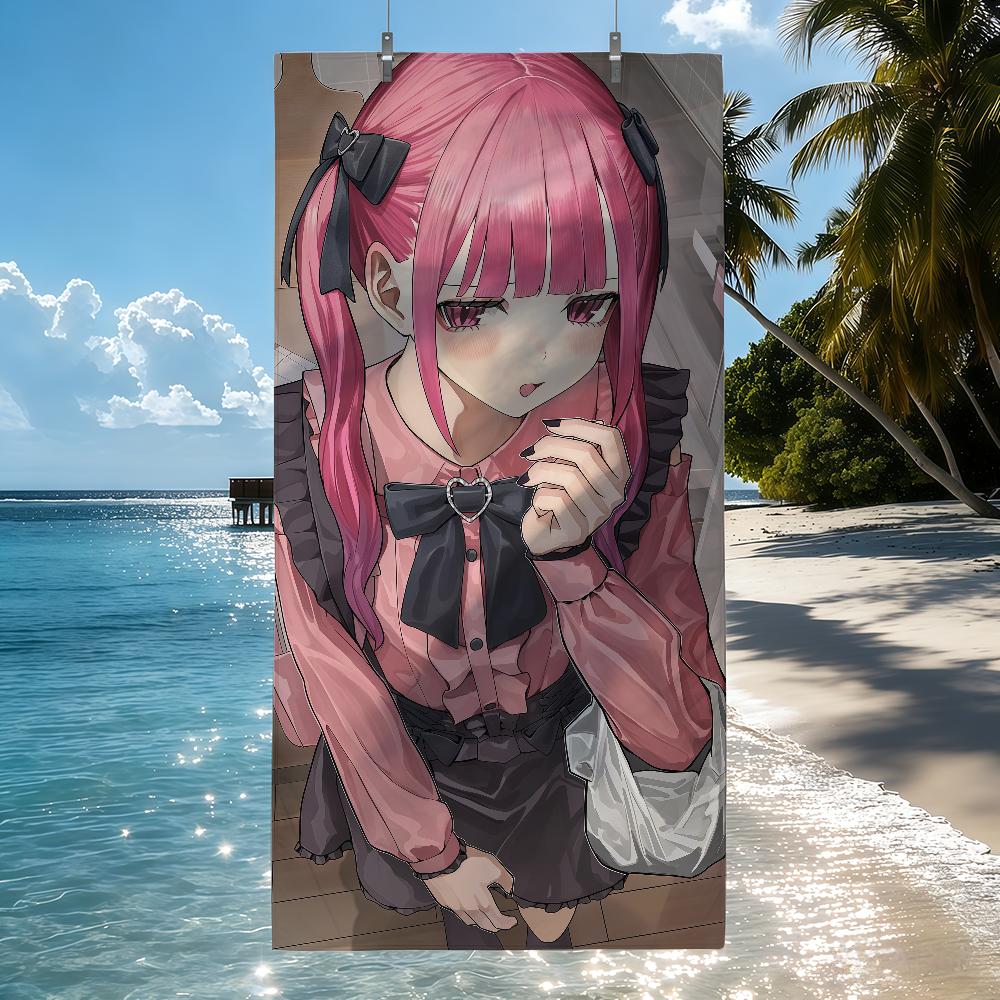 Cartoon Anime Beliebte J-Jirai K-Kei Mode Schnelltrocknende Strandtücher Sind Geeignet Für Schwimmbäder Camping Yoga Und Das Fitnessstudio