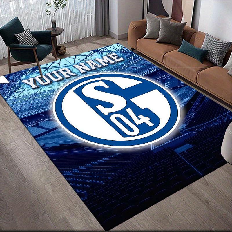Custom Name,S04 Home Sofa Decoration for Living Room & Bedroom, Non‑Slip Play Flannel Floor Mat for Game Room