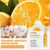 Vitamin C Hydrating Face Mask 1PC Moisturize Repair Hydrate Whiten Brighten Skin Post Sun Care Tender Smooth Delay Aging