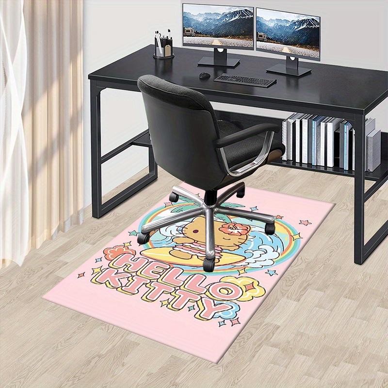

Office Rug Hello Kitty, Surfing Anti-Slip Rug, Machine Washable for Living Room, Bedroom, Office, Multiple Sizes, Bedroom Mat, Decorative Mat, Durable 60cm by 90cm