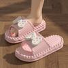 Slippers Women's Summer Home Indoor Thick-soled Household Bathroom Non-slip Silent Sandals and Slippers